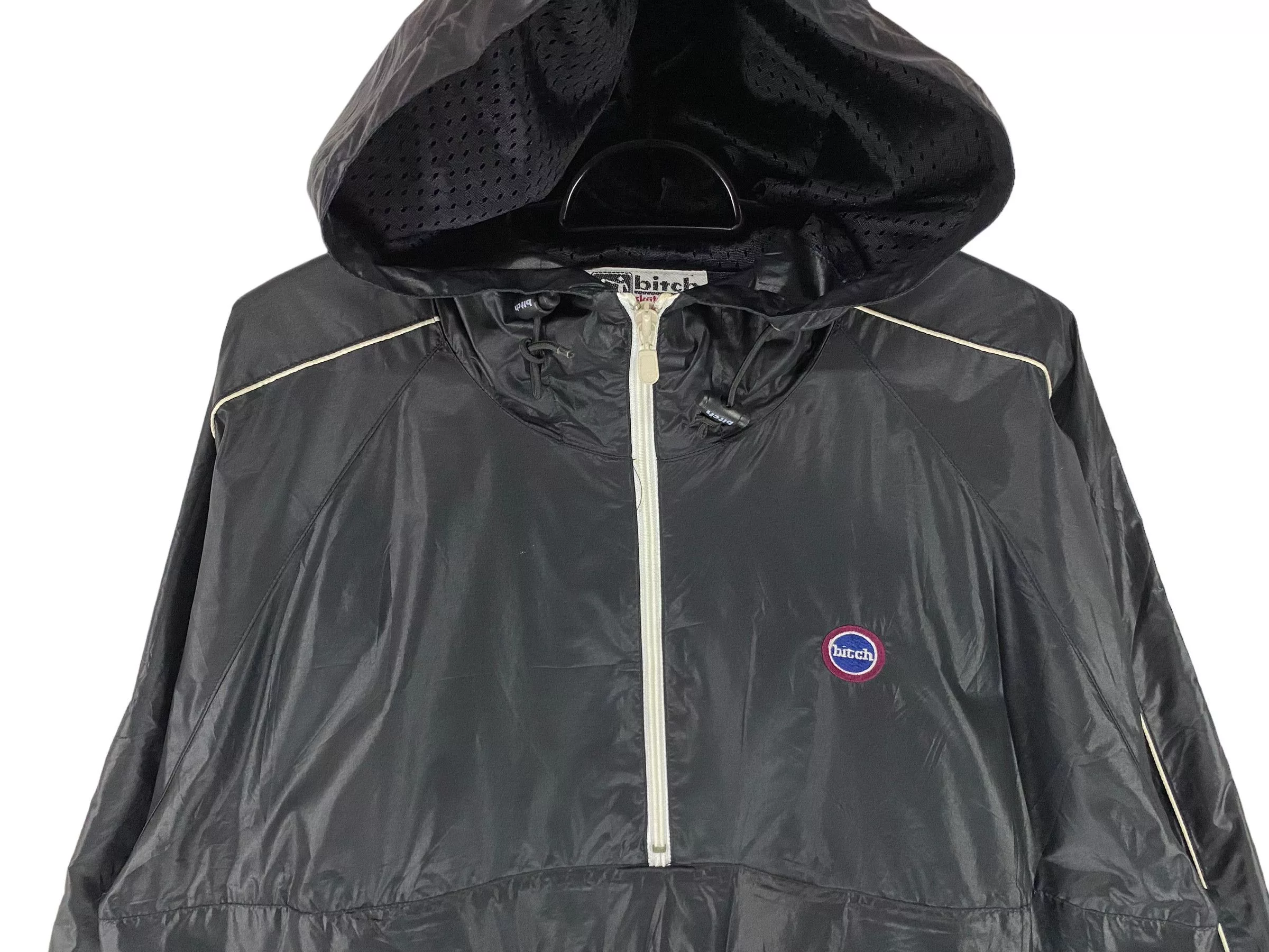 Hook-Ups Light Jackets Hook-Ups × Shorty's Skateboards × Vintage Vintage Bitch skateboard deadstock hoodie anorak jacket Black