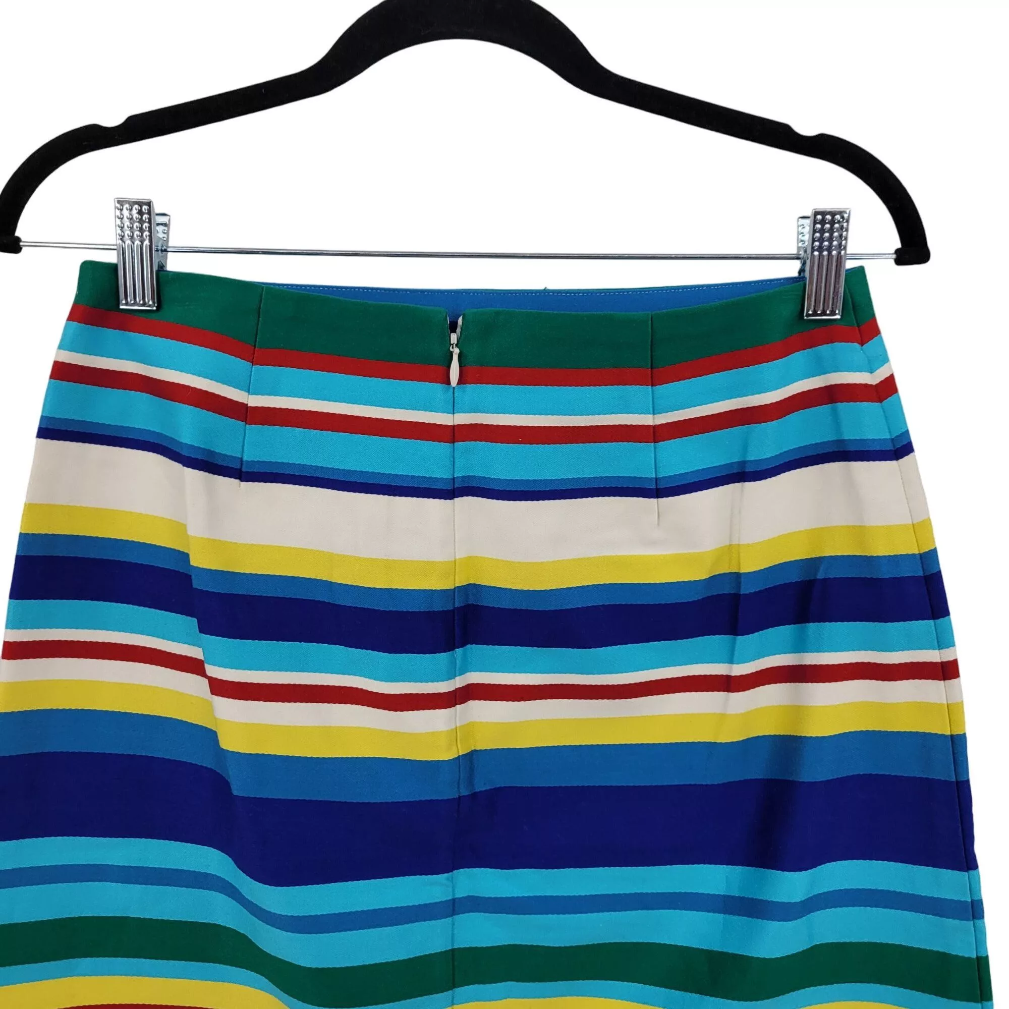 Talbots Mini Skirts Talbots Petites Pencil Skirt 4P Multicolor Rainbow Striped