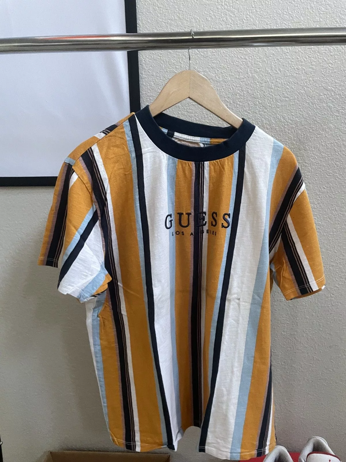 Guess Short Sleeve T Shirts Guess × Vintage GUESS Vertical Striped T-Shirt Multi