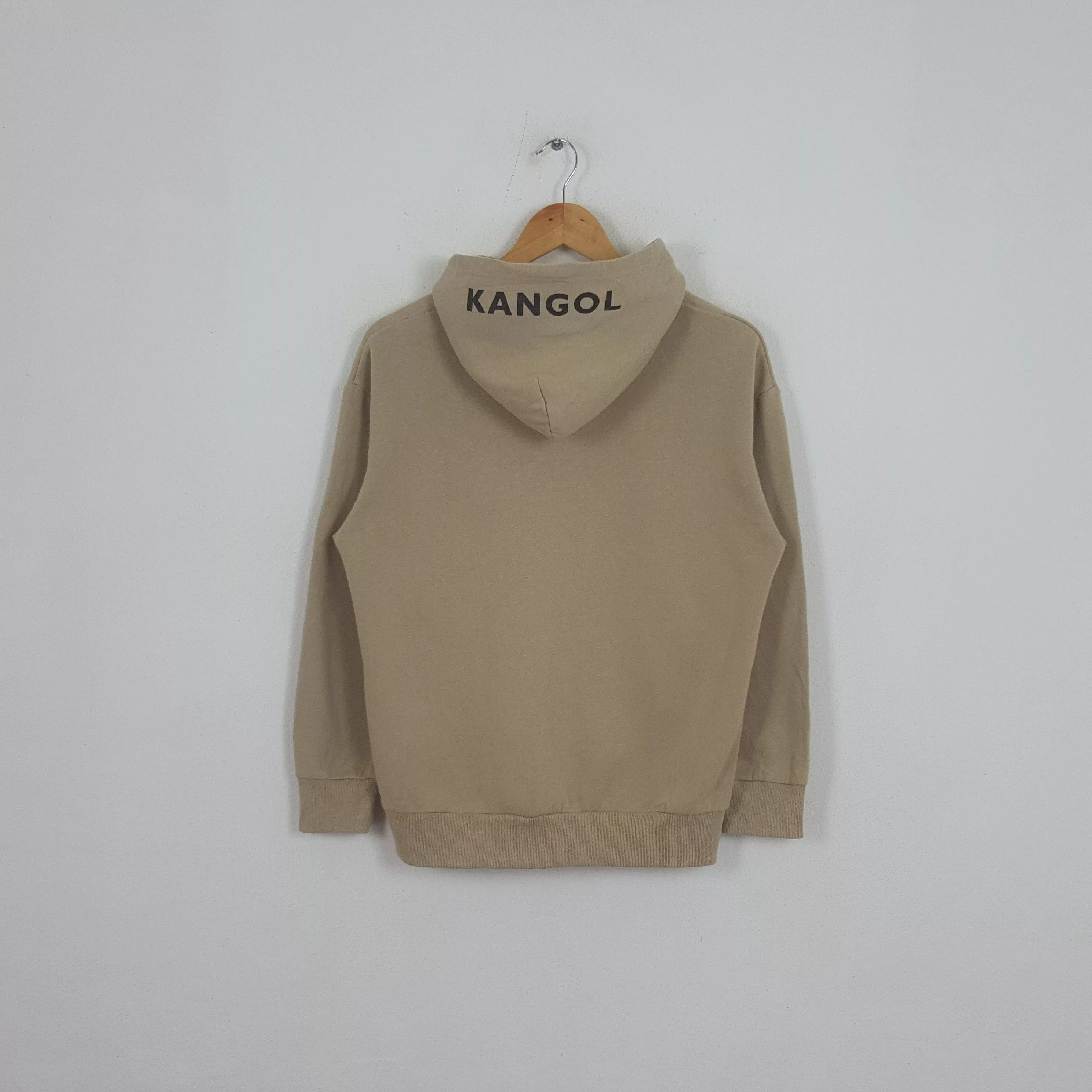 Kangol Sweatshirts Hoodies Kangol × Vintage Vintage Kangol Center Embroidery Logo Hoodies Brown Streetwear