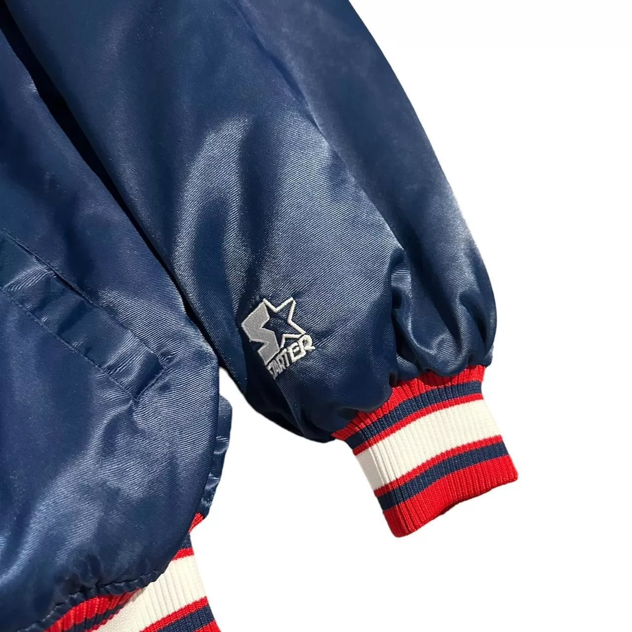 Starter Bombers 90s Starter Cleveland Indians Diamond Collection Jacket Blue