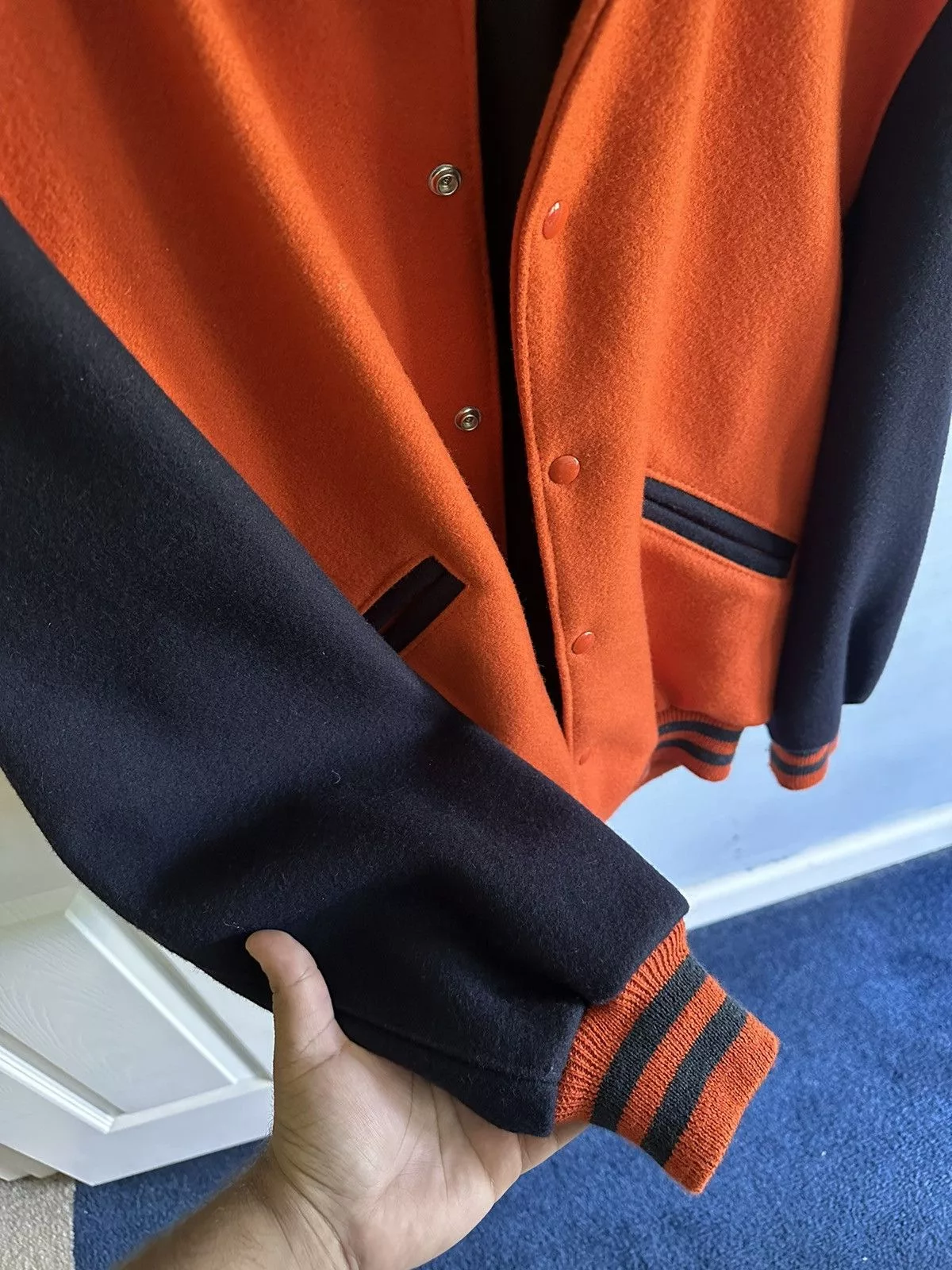 Vintage Bombers Vintage Varsity Jacket Orange