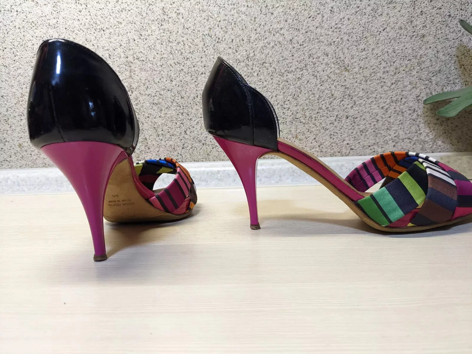 Giuseppe Zanotti Heels GIUSEPPE ZANOTTI DESIGN LEATHER MULES SIZE 36.5 Multi