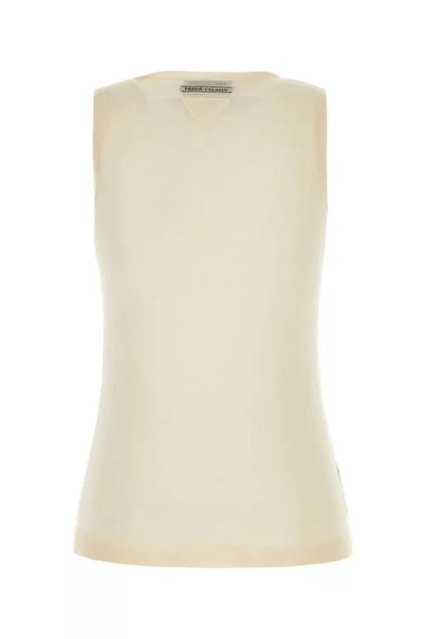 Prada Sweaters Prada Skin Pink Cashmere Blend Vest Multi