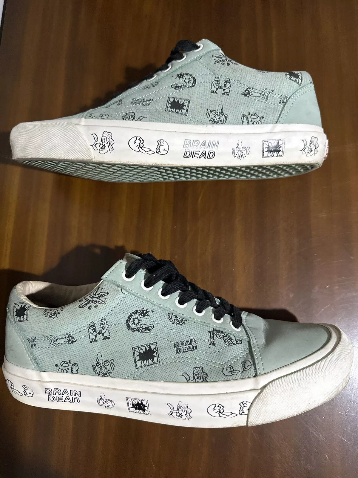 Brain Dead Low Top Sneakers Brain Dead × Vans VANS x Brain Dead Old Skool LX (Granite Green) Size 9
