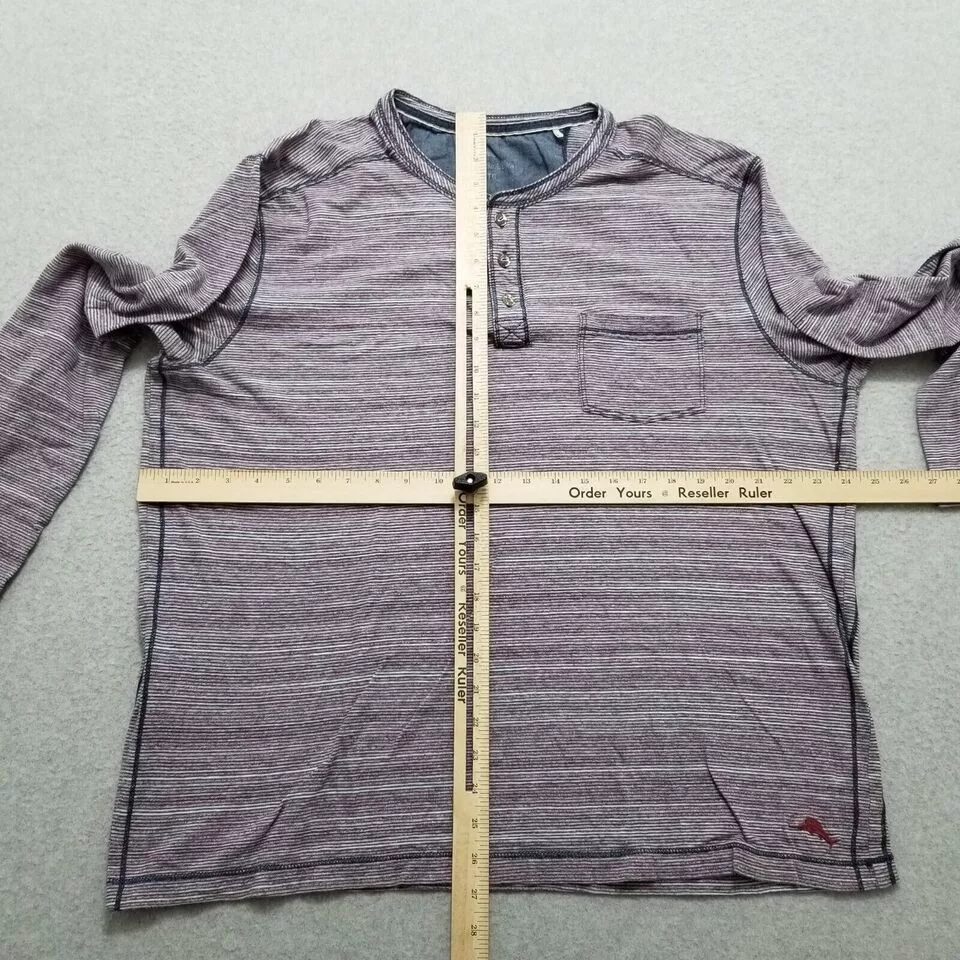 Tommy Bahama Sweatshirts Hoodies Tommy Bahama Sweatshirt Men XL Striped Pullover Pocket Purple