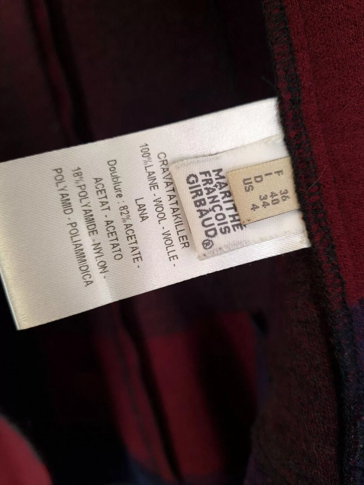 Marithe + Francois Girbaud Jackets Marithe + Francois Girbaud Marithe Francois Girbaud Jacket Uk 8 Patchwork Wool Blazer Gray