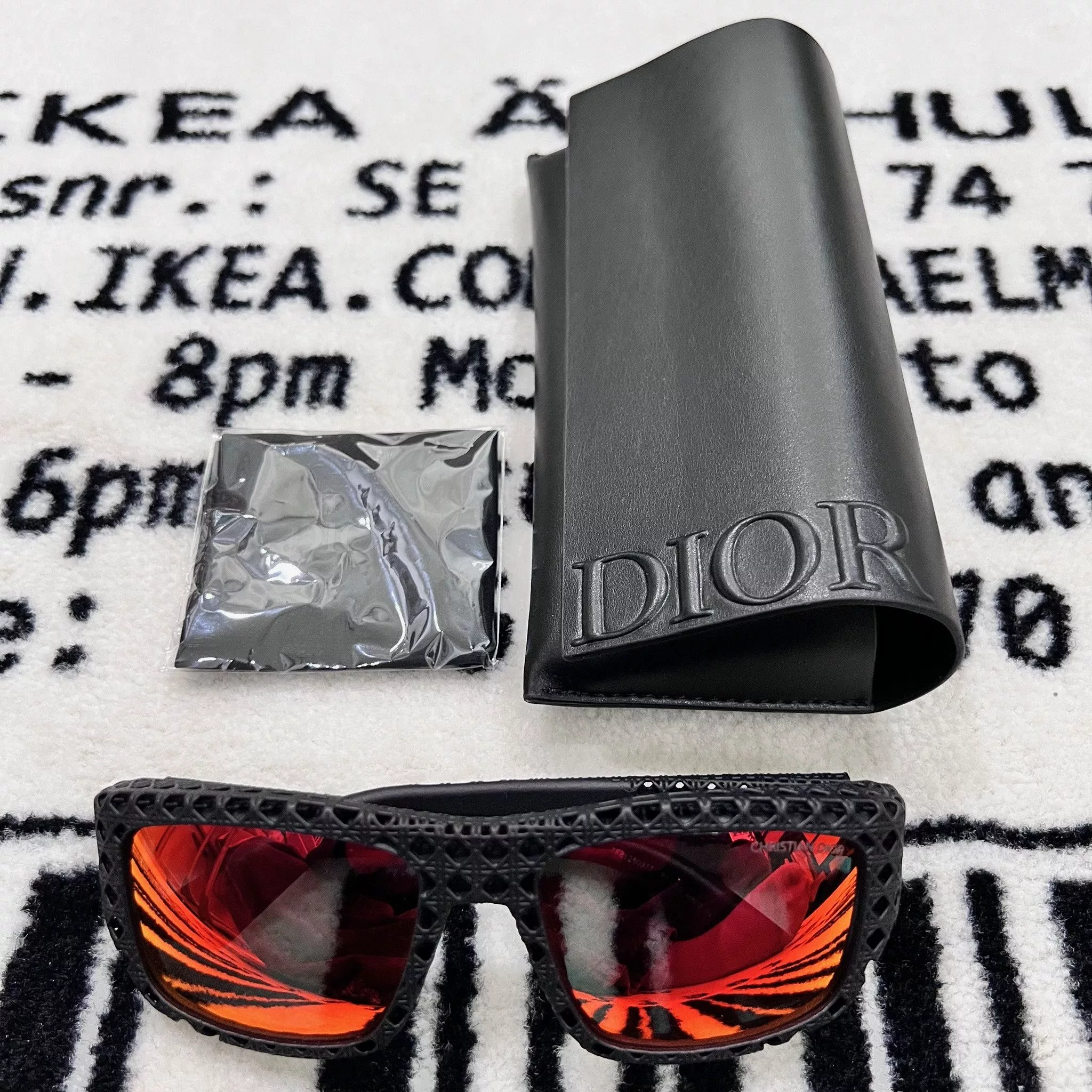 Dior Sunglasses Dior Multilayered 3D water & oil resistant Lens Sunglasses Black