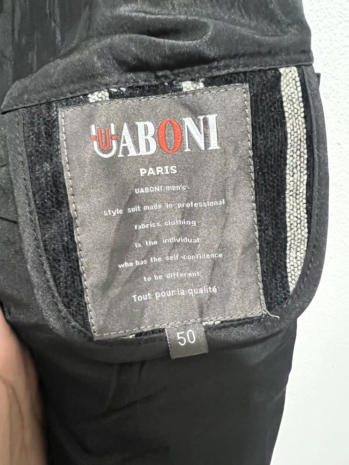 Designer Light Jackets Designer × Other Uaboni Paris Tout Pour la Qualite Blazer Black