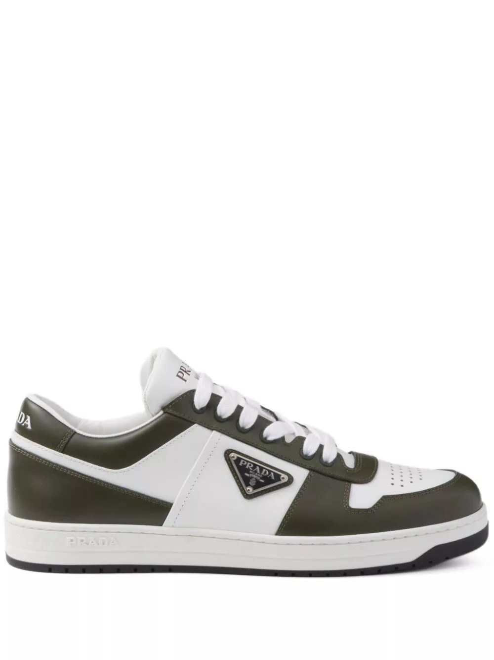 Prada Formal Shoes Prada TWO-TONE DOWNTOWN SNEAKERS Black