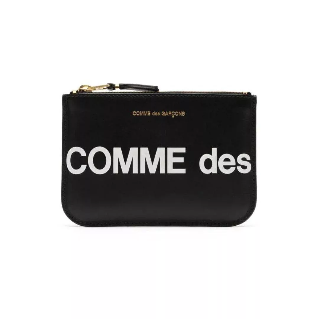 Comme des Garcons Wallets Comme Des Garcons 'Huge Logo' Pouch Black