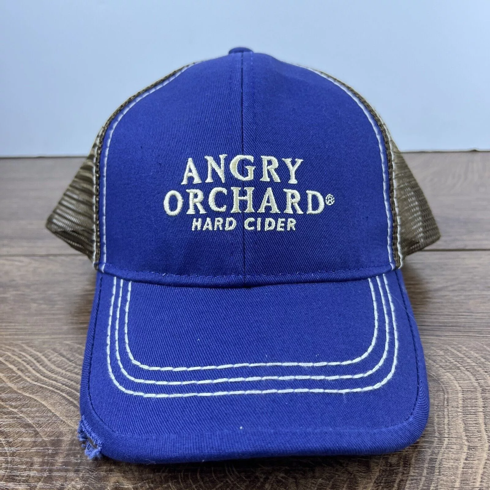 Other Hats Other Hard Cider Hat Angry Orchard Blue Adjustable Hat Snapback Ad