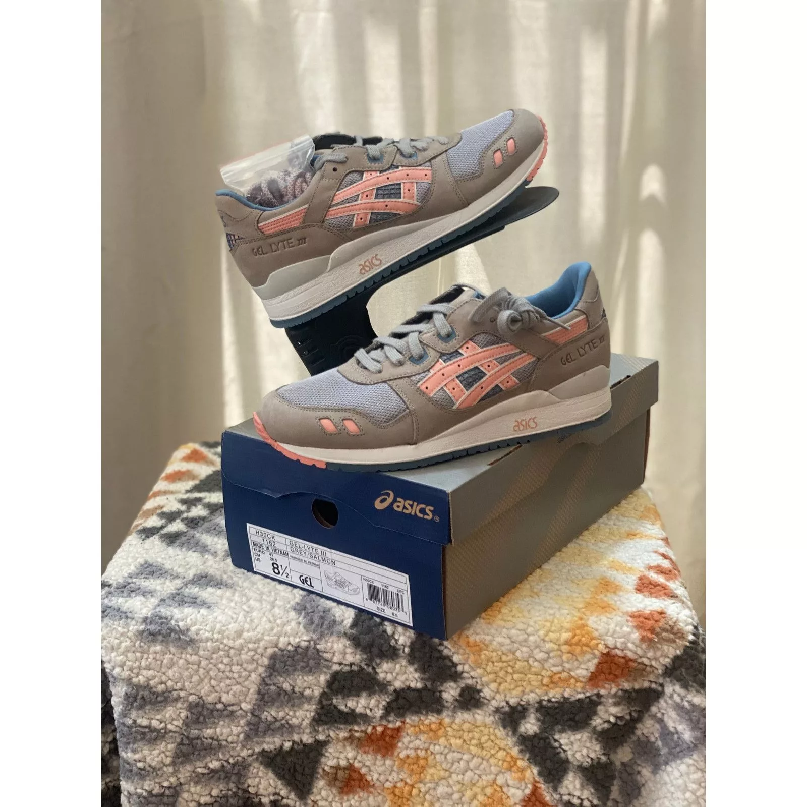 Asics Low Top Sneakers Asics × Ronnie Fieg Asics Gel-Lyte III x Ronnie Fieg "Flamingo" m 8.5 /w 10 Gray