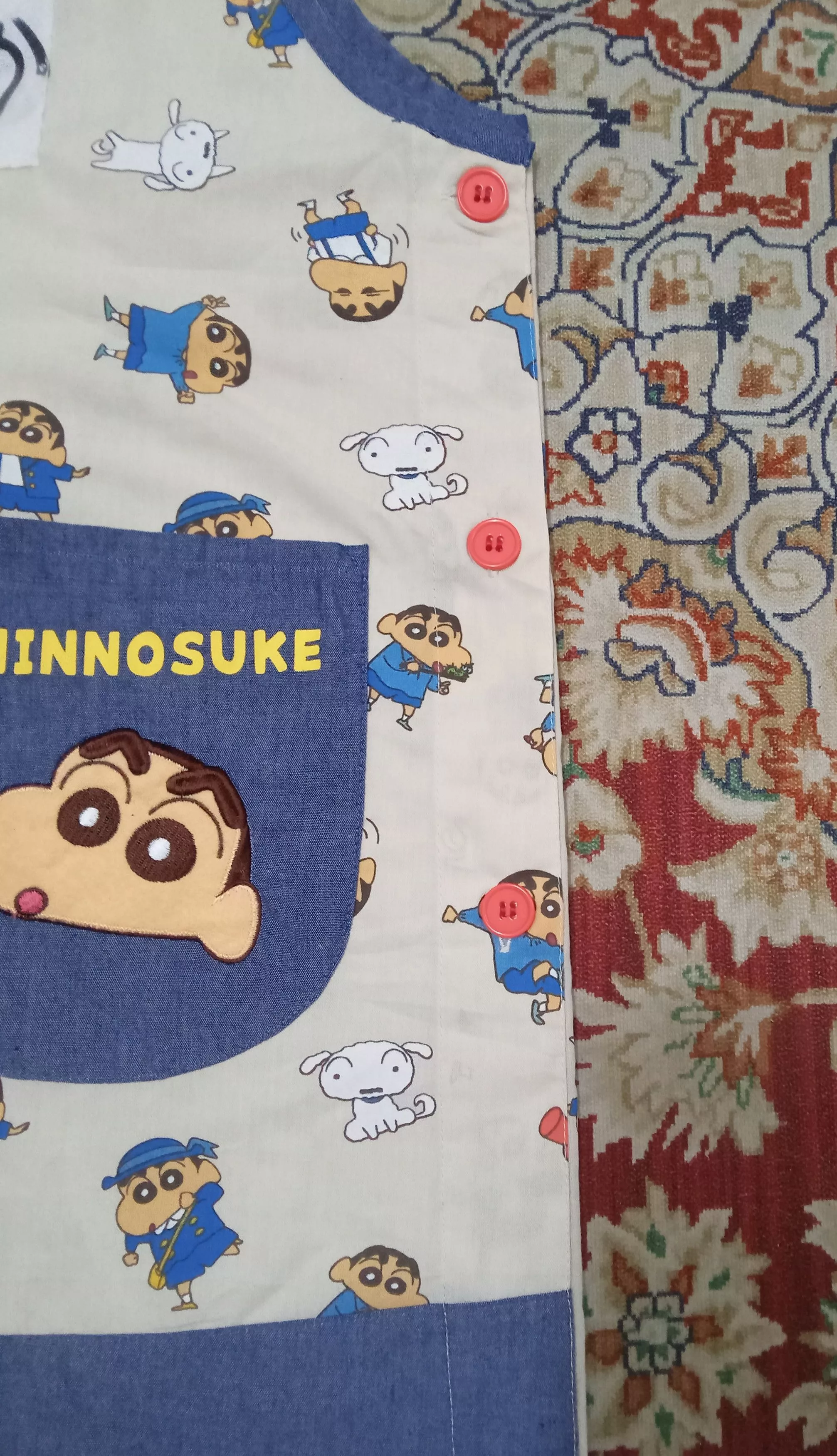 Japanese Brand Blouses Japanese Brand Vintage Crayon SinChan Housewives Kitchen Shirt Multi
