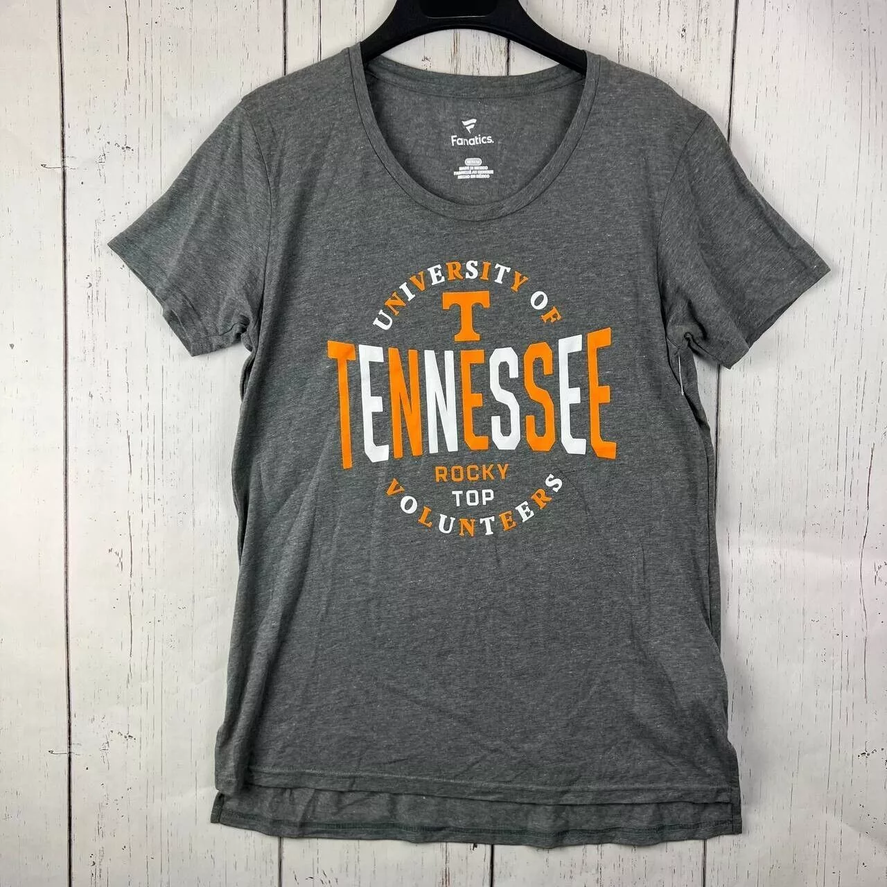 NCAA Short Sleeve T Shirts Tennessee Volunteers NCAA M Fanatics Casual T-Shirt Gray