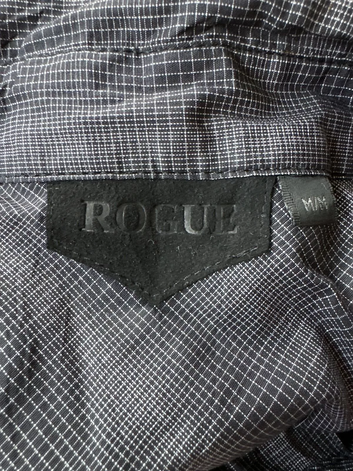 Rogue Shirts Button Ups Rogue Grey / Black Patterned Long-Sleeve Button-down Medium Gray