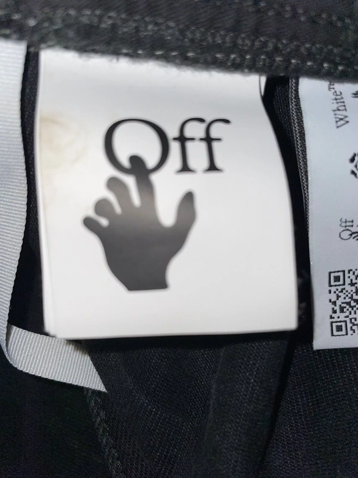 Off-White Denim Off-white faded belt jeans Black