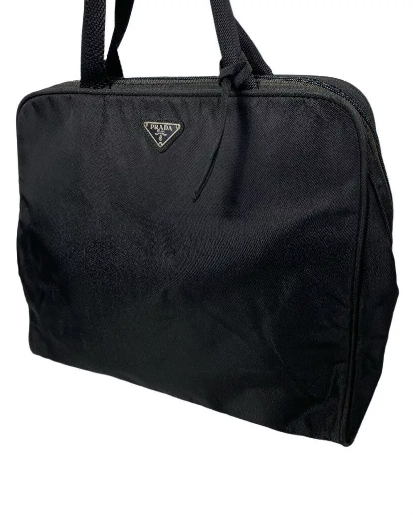 Prada Shoulder Bags Prada Tessuto Nero Nylon Shoulder Bag Black