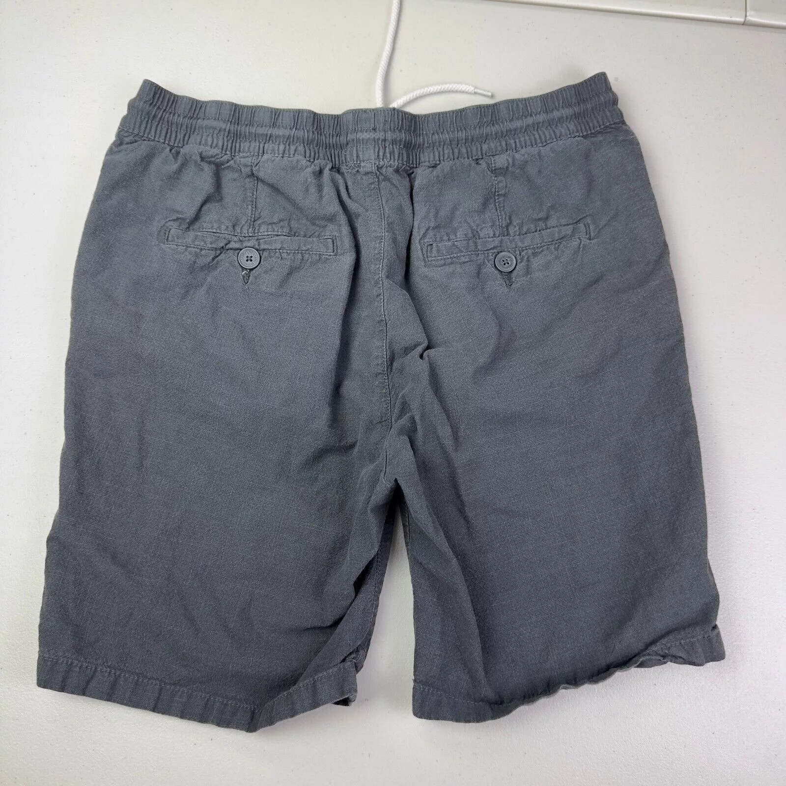 H&M Shorts H&M LOGG Mens Gray Drawstring Pull On Shorts Men Size Large