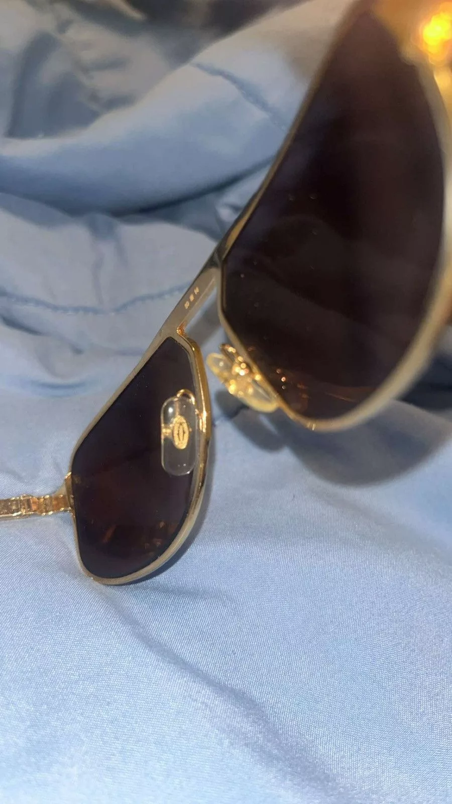 Cartier Glasses Cartier Aviator Gold