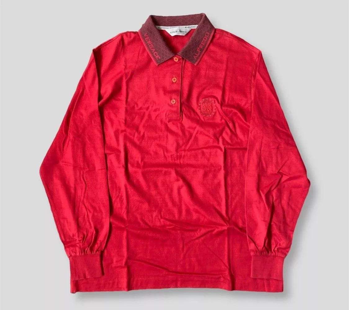 Versace Polos Versace × Vintage Vintage Alfredo Versace Polo Long sleeve
