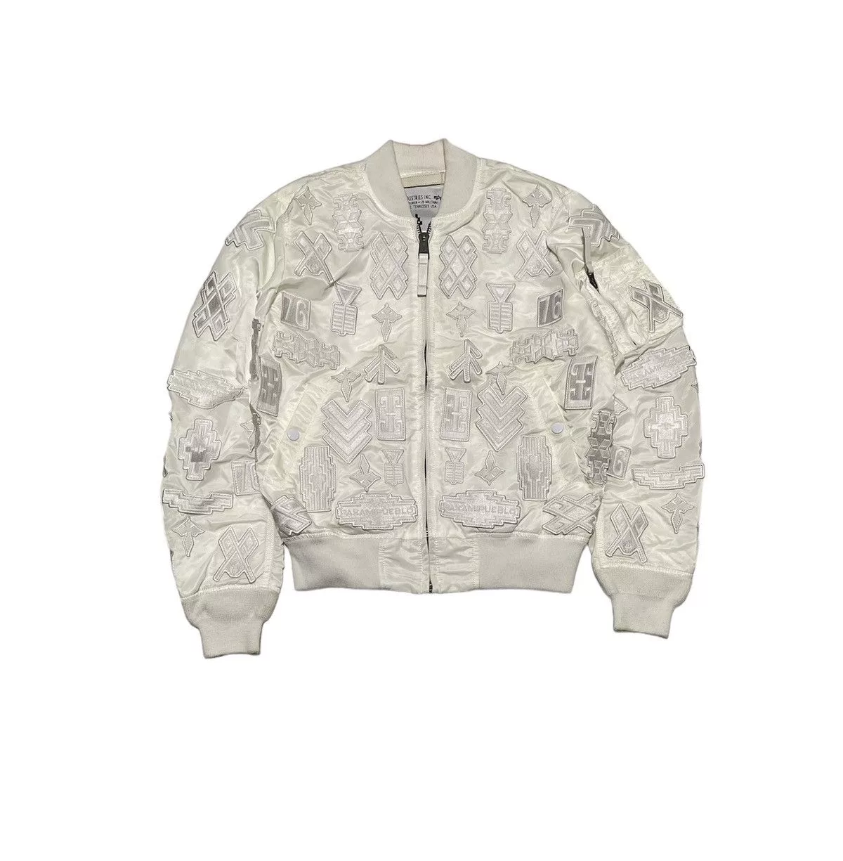 Alpha Industries Bombers Alpha Industries × Marcelo Burlon Alpha Industries X Marcelo Burlon Flight Jacket White Luxury