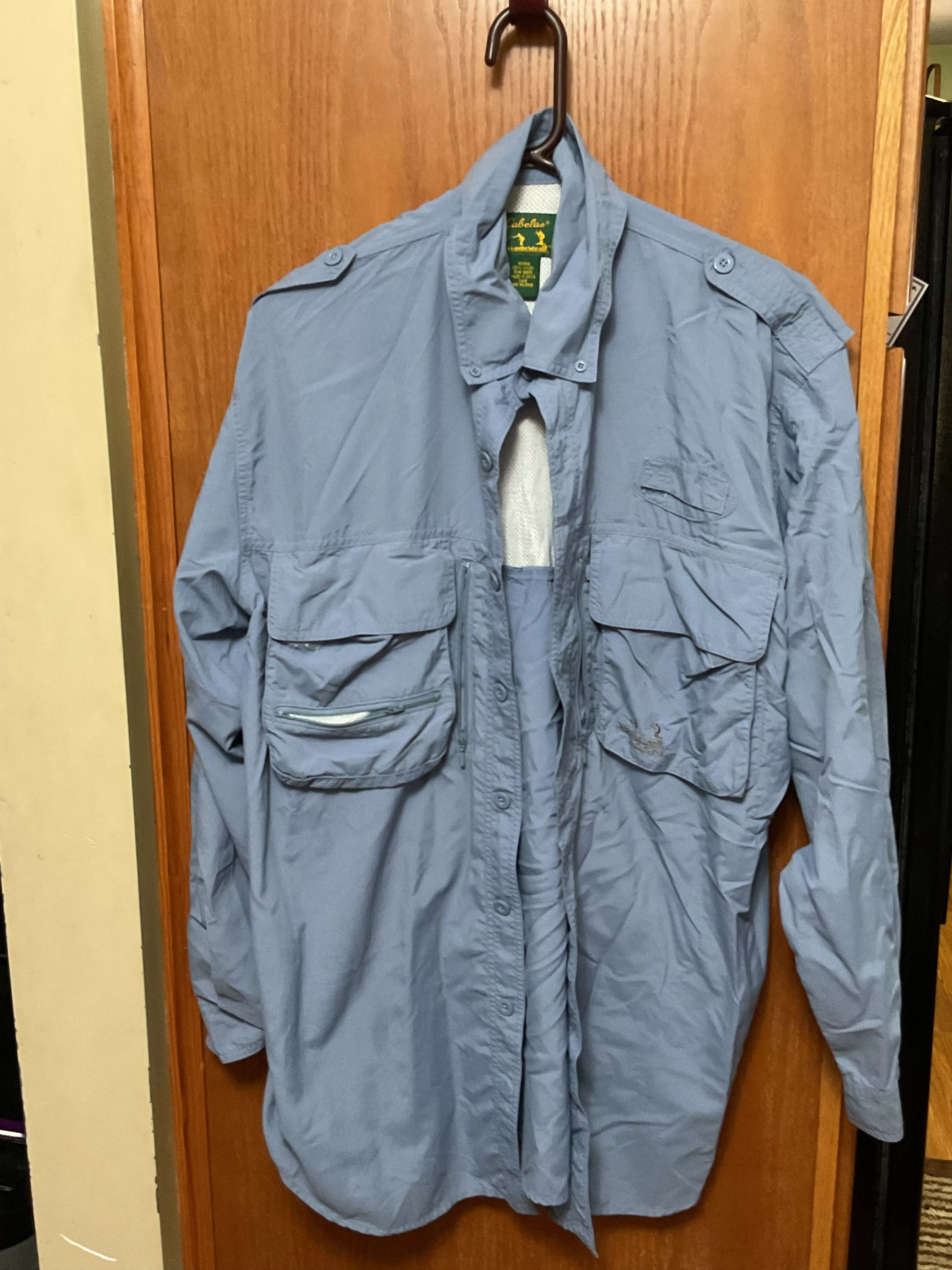 Cabelas Shirts Button Ups Cabelas × Vintage Cabelas Guidewear GXII 40 UPF Fishing Shirt Gray