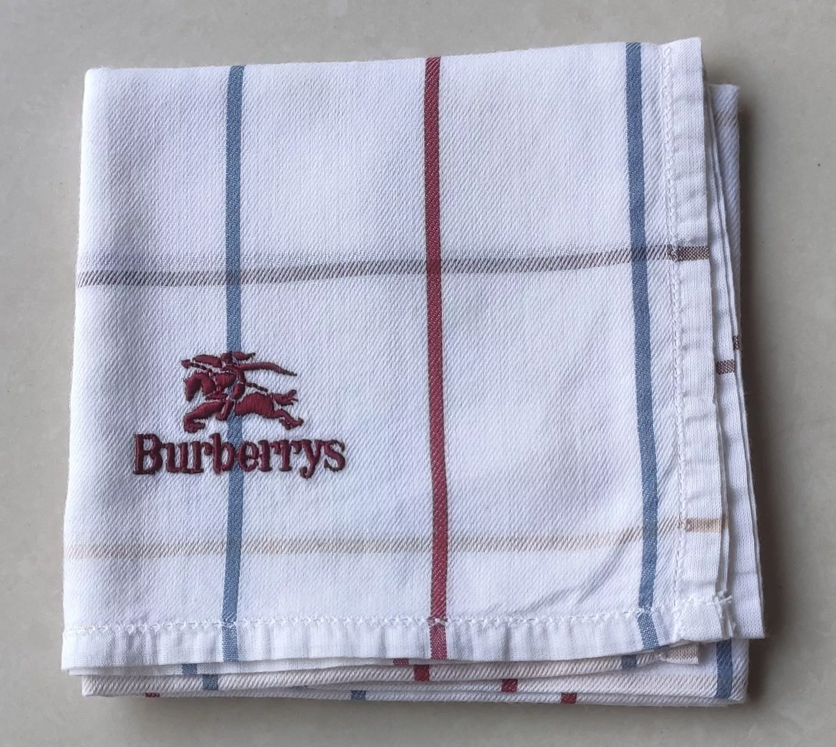 Burberry Miscellaneous White Burberrys Handkerchief