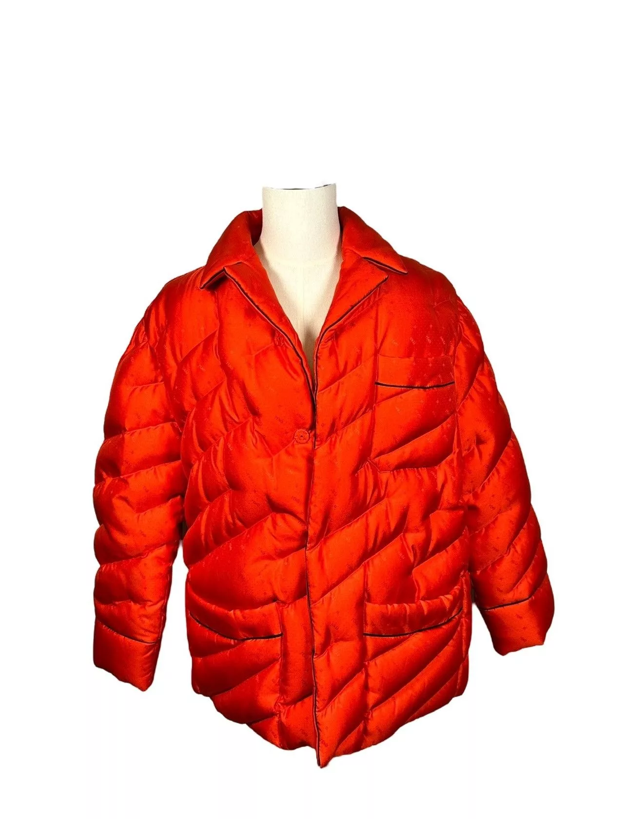 Fendi Heavy Coats FENDI DOWN PUFFER JACKET IN ORANGE