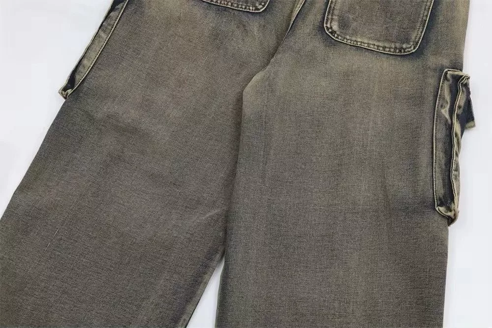 Jean Denim Jean Multi Pocket Denim Gray