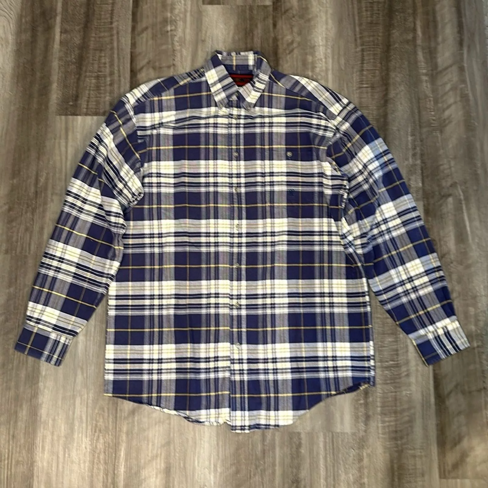 Wrangler Shirts Button Ups Wrangler 20X Western Long Sleeve Button Down - Large Blue