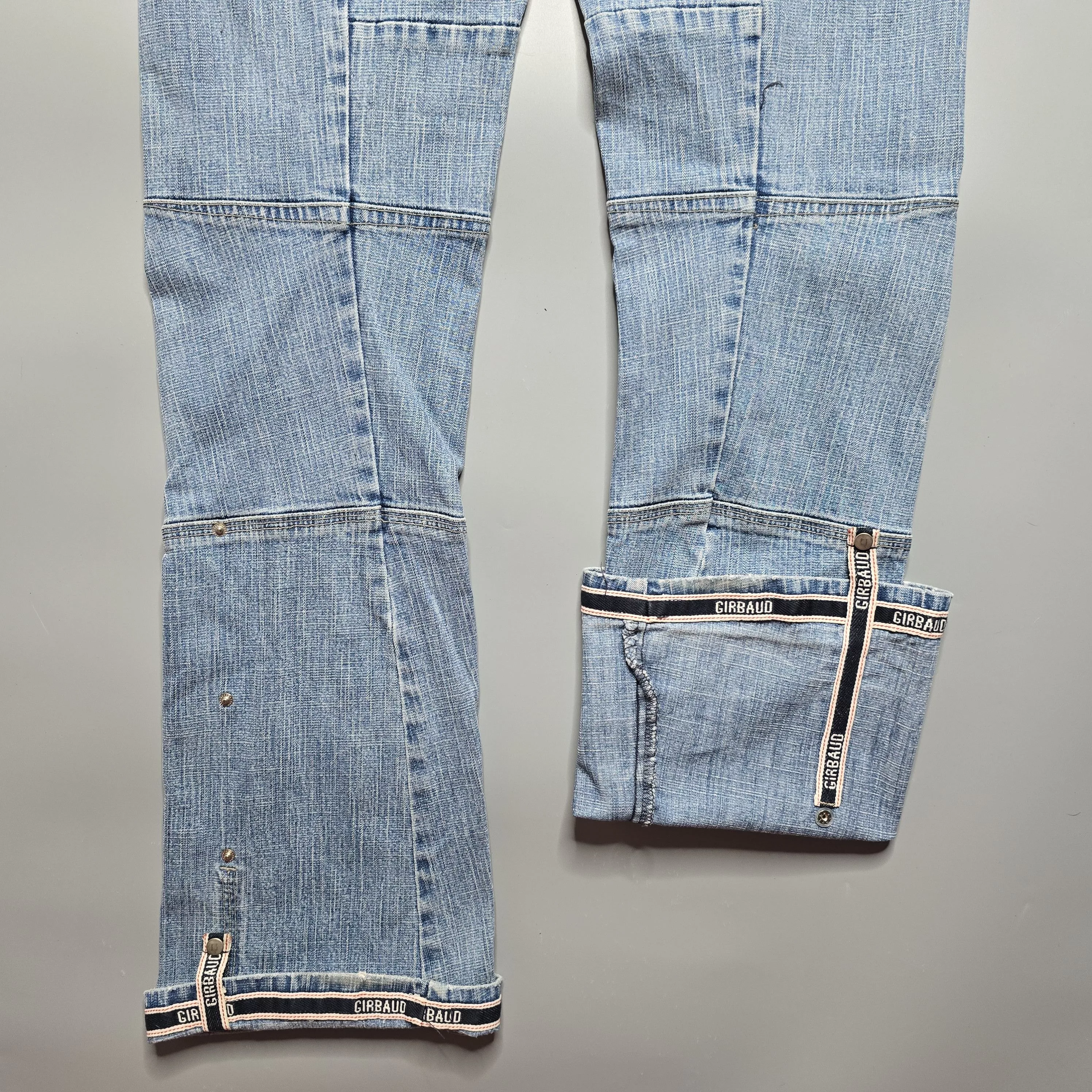 Marithe + Francois Girbaud Denim Marithe + Francois Girbaud MF+G - Y2K Bootcut Adjustable Length Jeans Blue