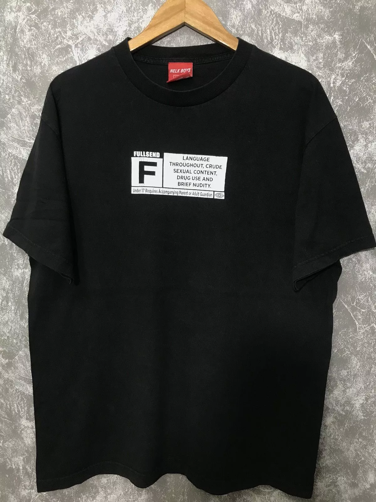 Full Send Short Sleeve T Shirts Full Send Fullsend Nelk Boys Sexual Content Pop Art Tee Black Vintage