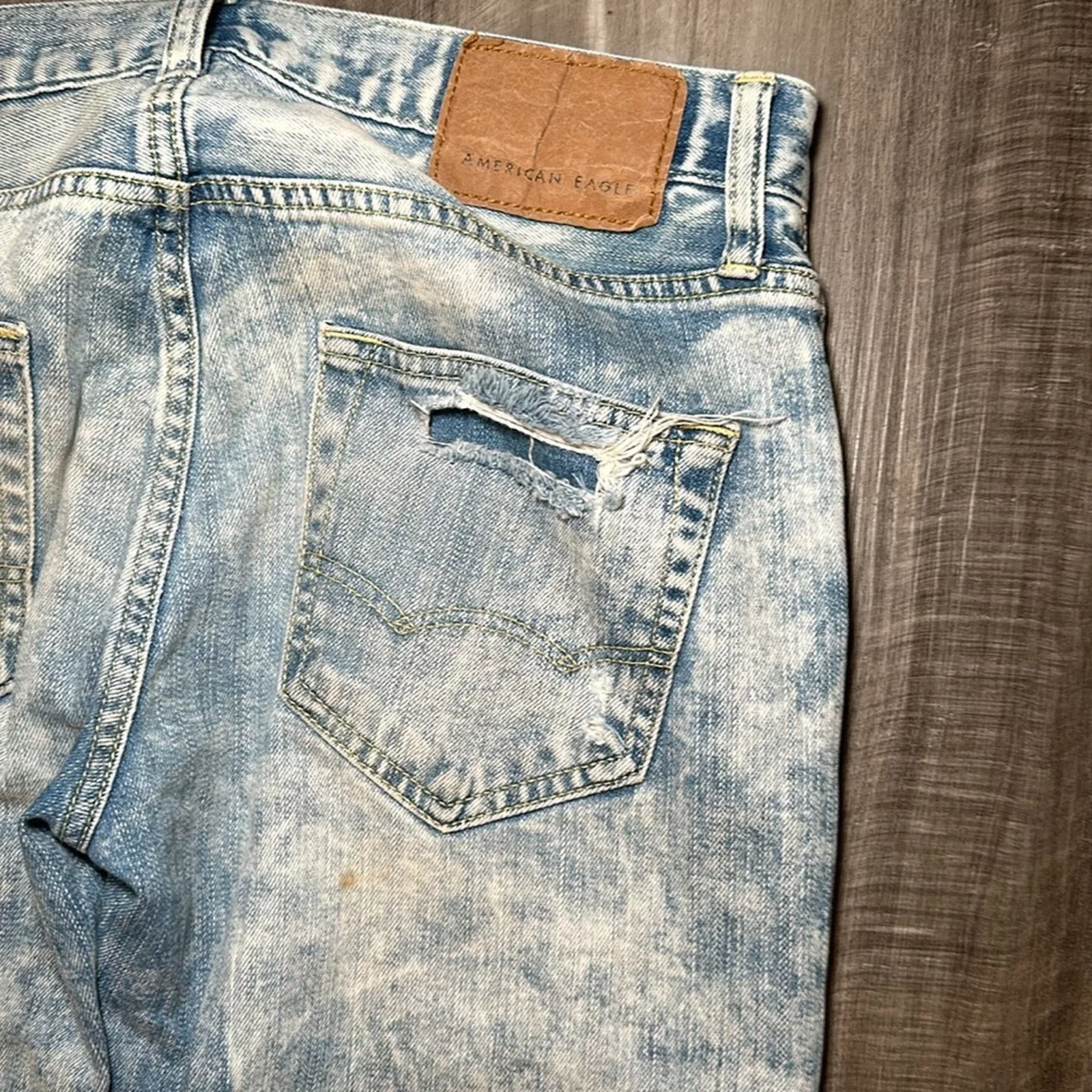 American Eagle Outfitters Denim American Eagle Outfitters American Eagle Flex Distressed Skinny Jeans - 29x32 Blue