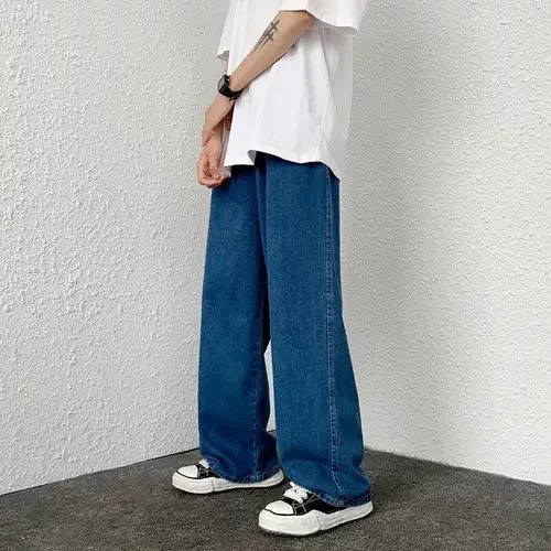 Jean Denim Jean × Vintage Streetwear Style Baggy Jeans Blue