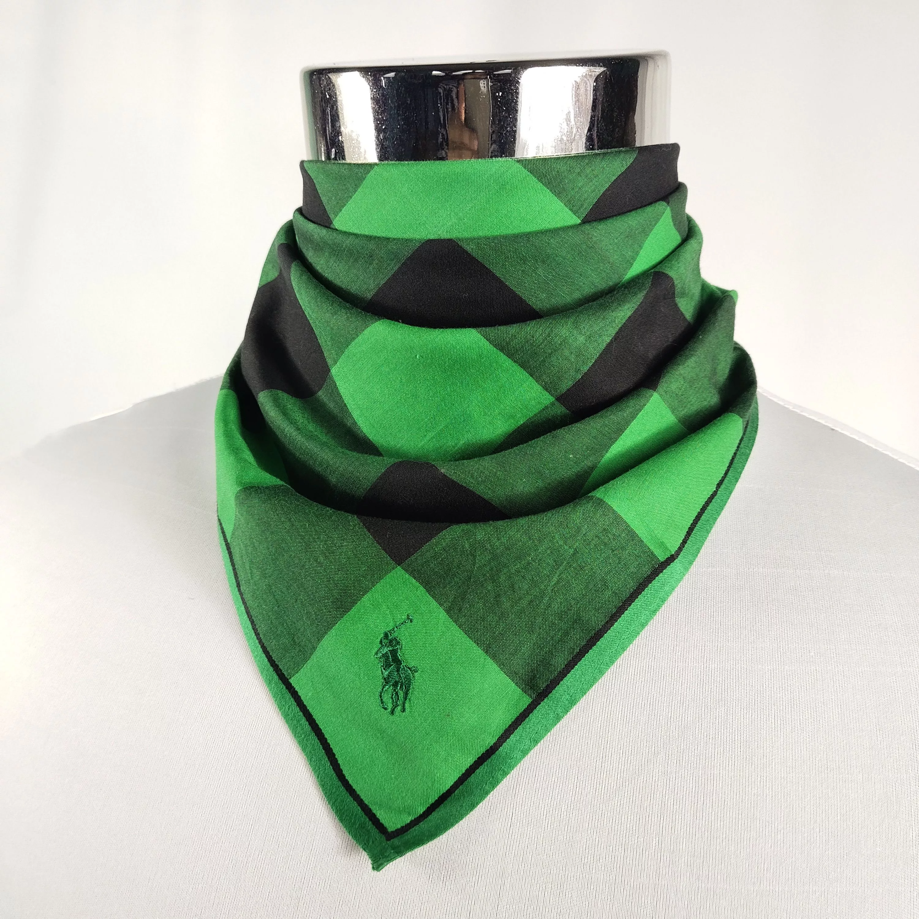Polo Ralph Lauren Ties Pocketsquares Polo Ralph Lauren × Vintage Polo Ralph Lauren Hankderchief / Neckerchief / Bandana Green