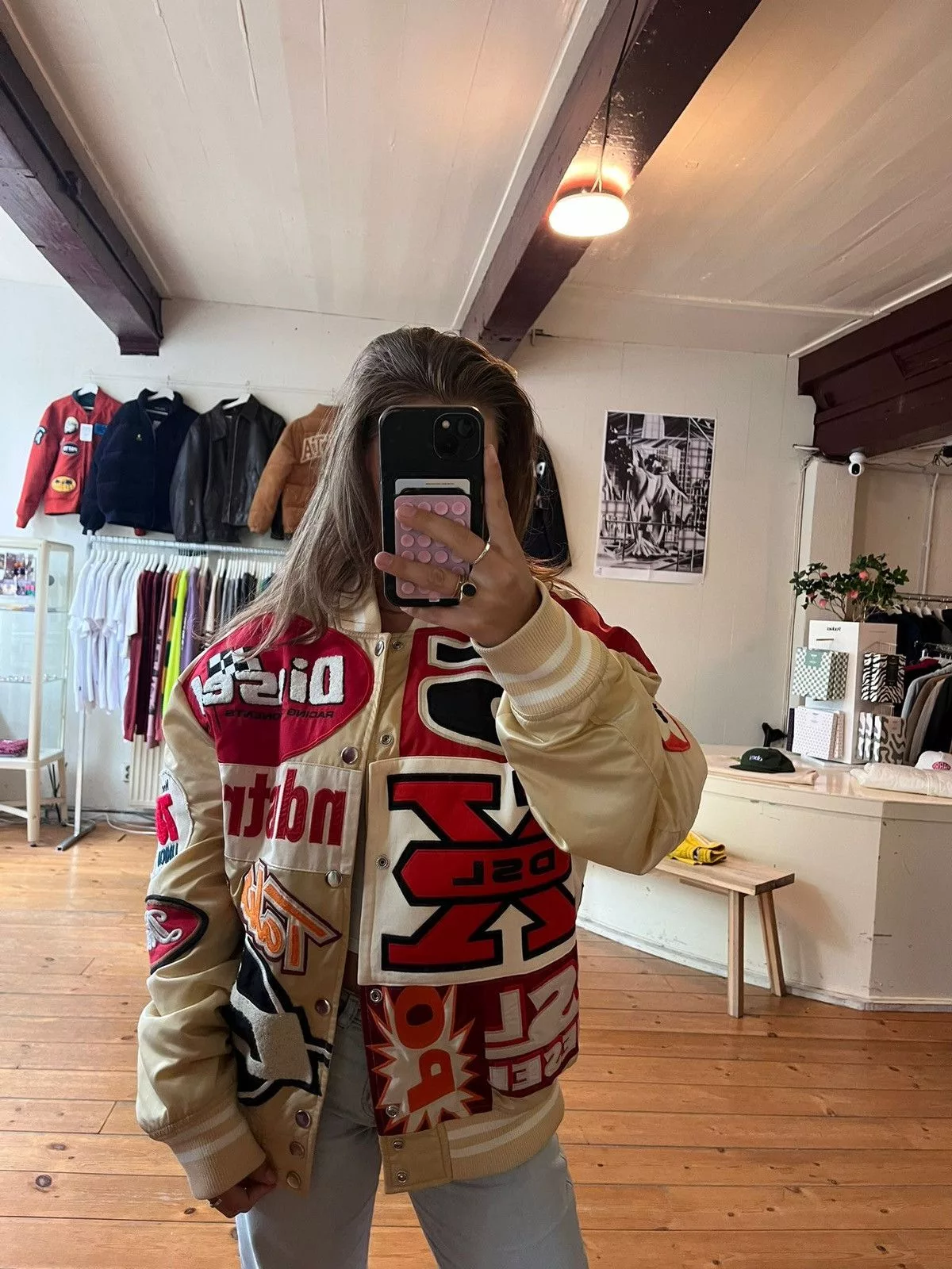 Diesel Bombers Diesel J-Bulc Patch Jacket Beige