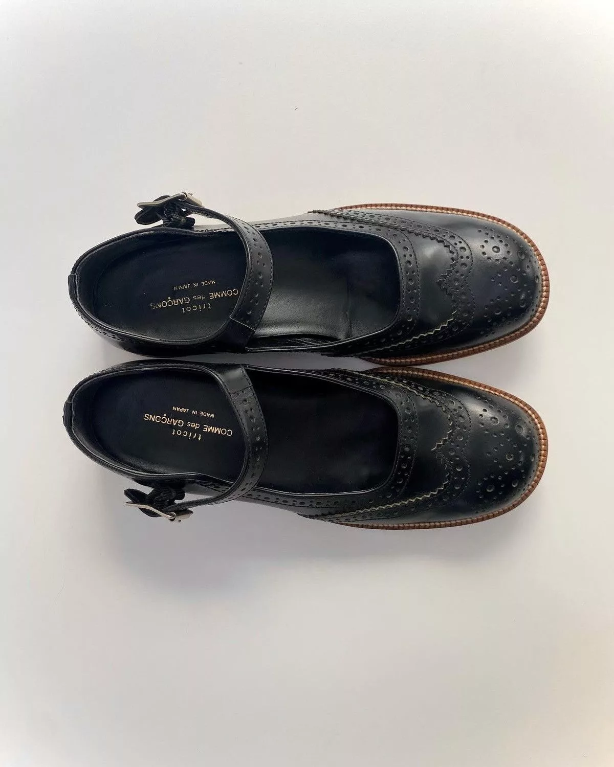 Comme des Garcons Flats Comme des Garcons × Tricot Comme des Garcons ❌ Comme des garcons Mary Jane shoes Black