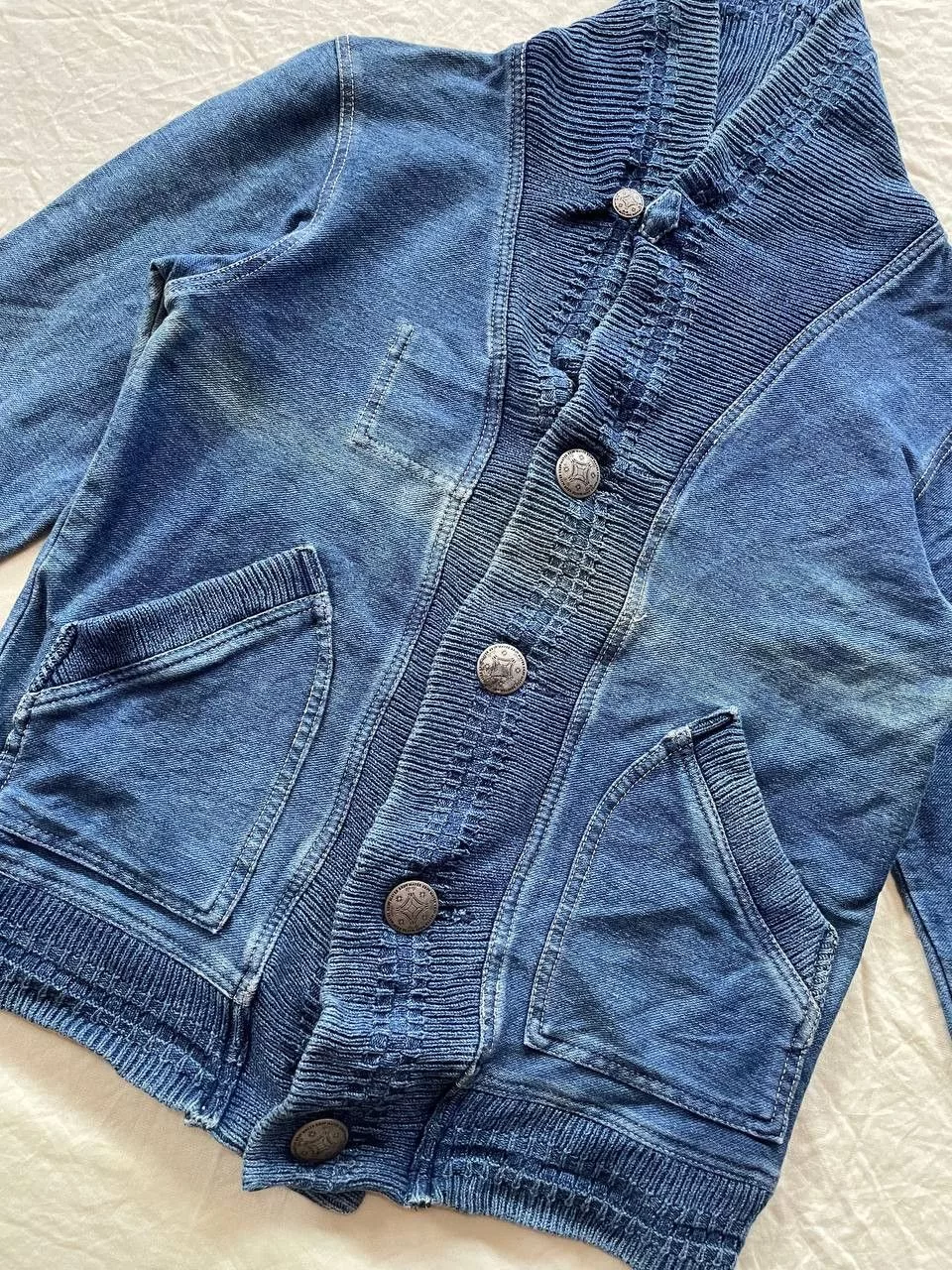 Designer Light Jackets Designer × Japanese Brand Kriff Mayer Button Up Cotton Jacket Blue