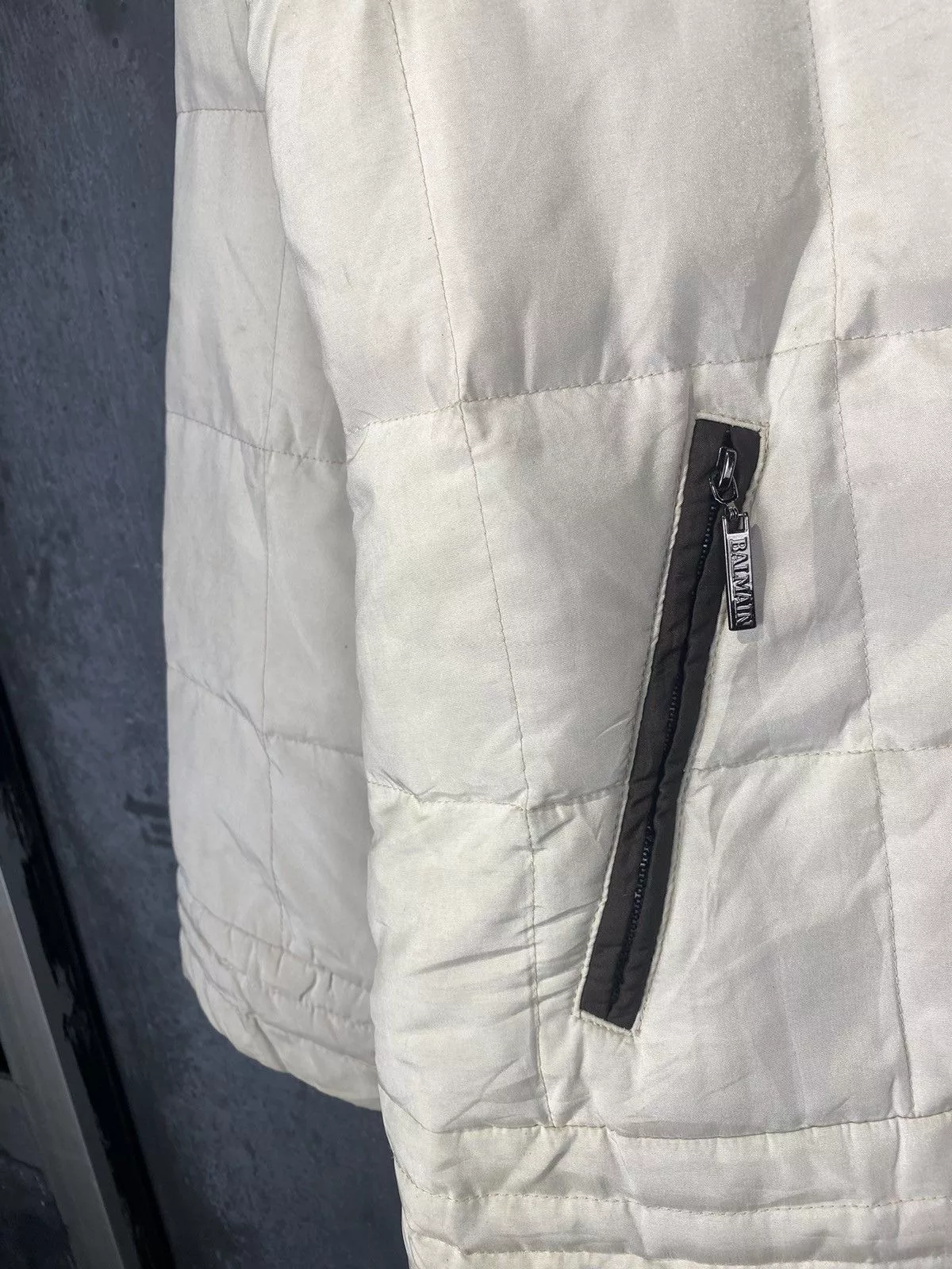 Balmain Jackets Balmain × Vintage Vintage Balmain Paris Puffer Jacket White Luxury
