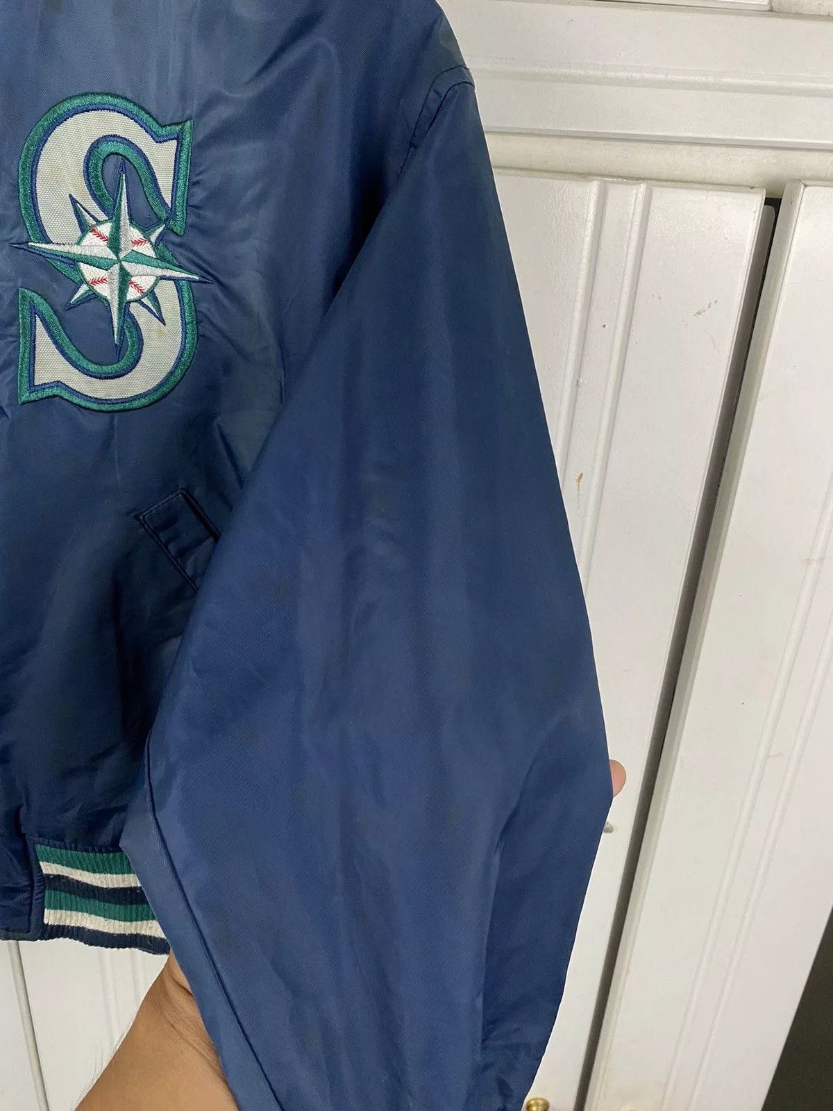 MLB Bombers MLB × Vintage Vintage MLB Bomber Jacket Mariners Blue