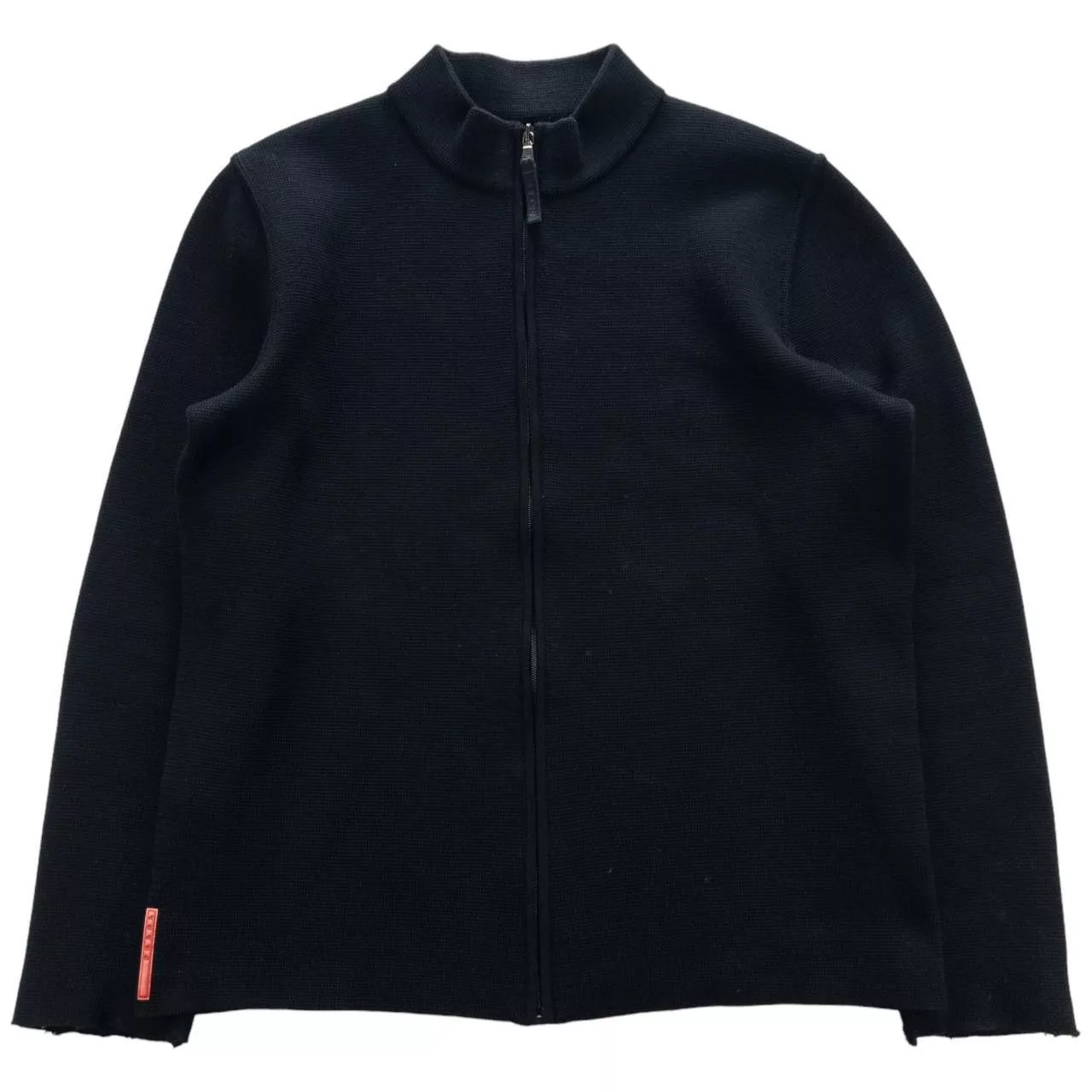 Prada Sweaters Knitwear Vintage Prada Sport Zip Up Knit Sweater Size XL Black