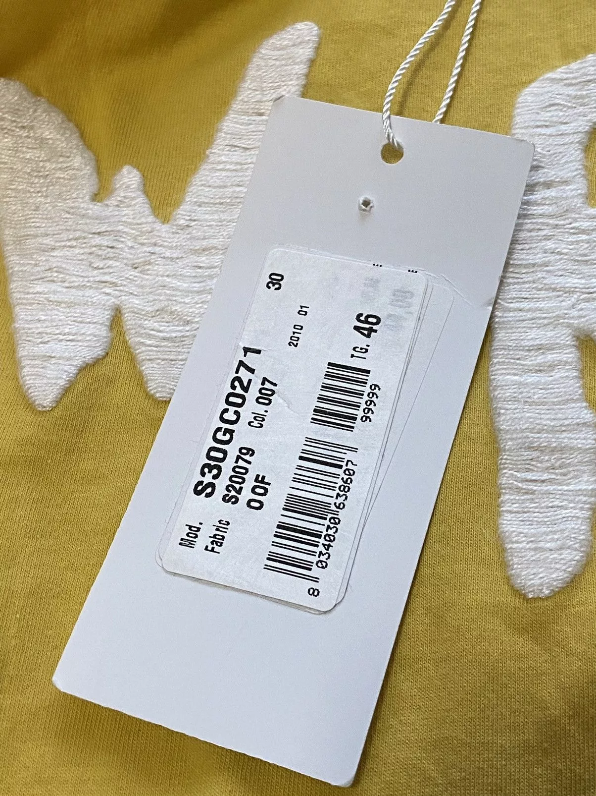Maison Margiela Short Sleeve T Shirts Maison Margiela Maison Martin Margiela S/S 2007 Flower T Shirt Tee NWT MMM Yellow