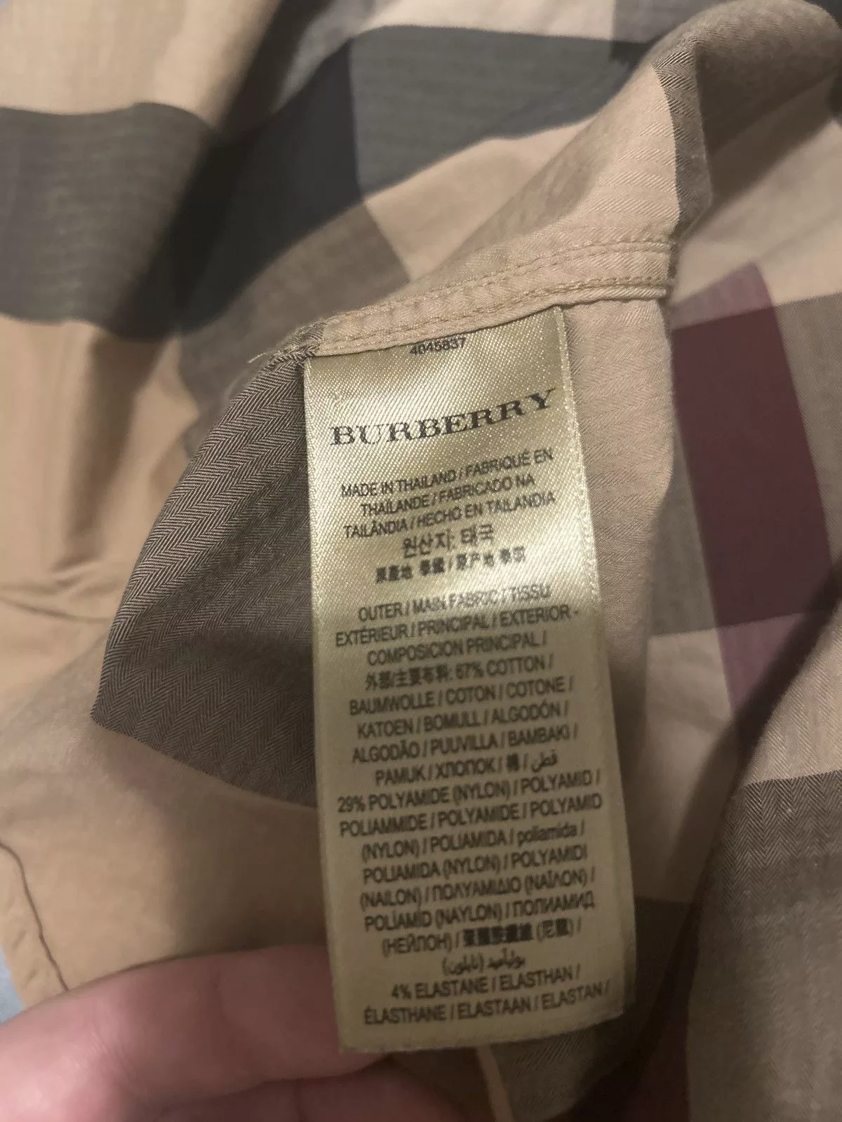 Burberry Shirts Button Ups Burberry Classic Plaid Shortsleeved Button Up Multi