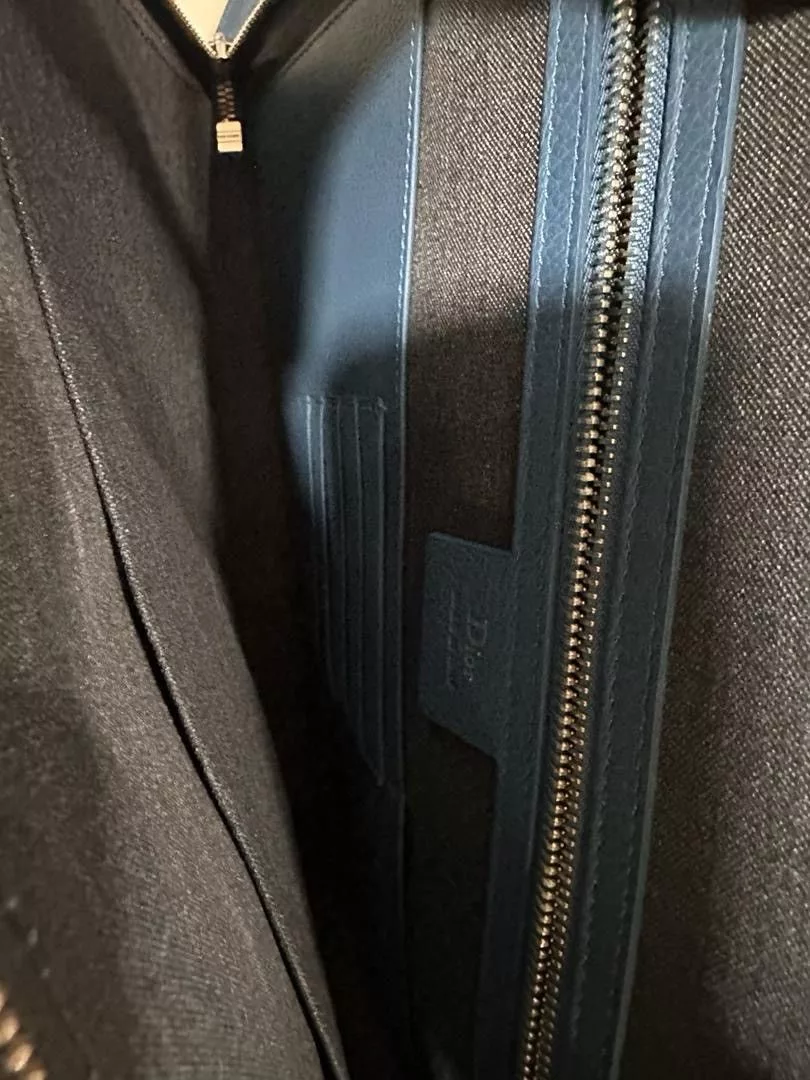 Dior Bags Luggage Authentic Dior Homme Clutch Document Blue
