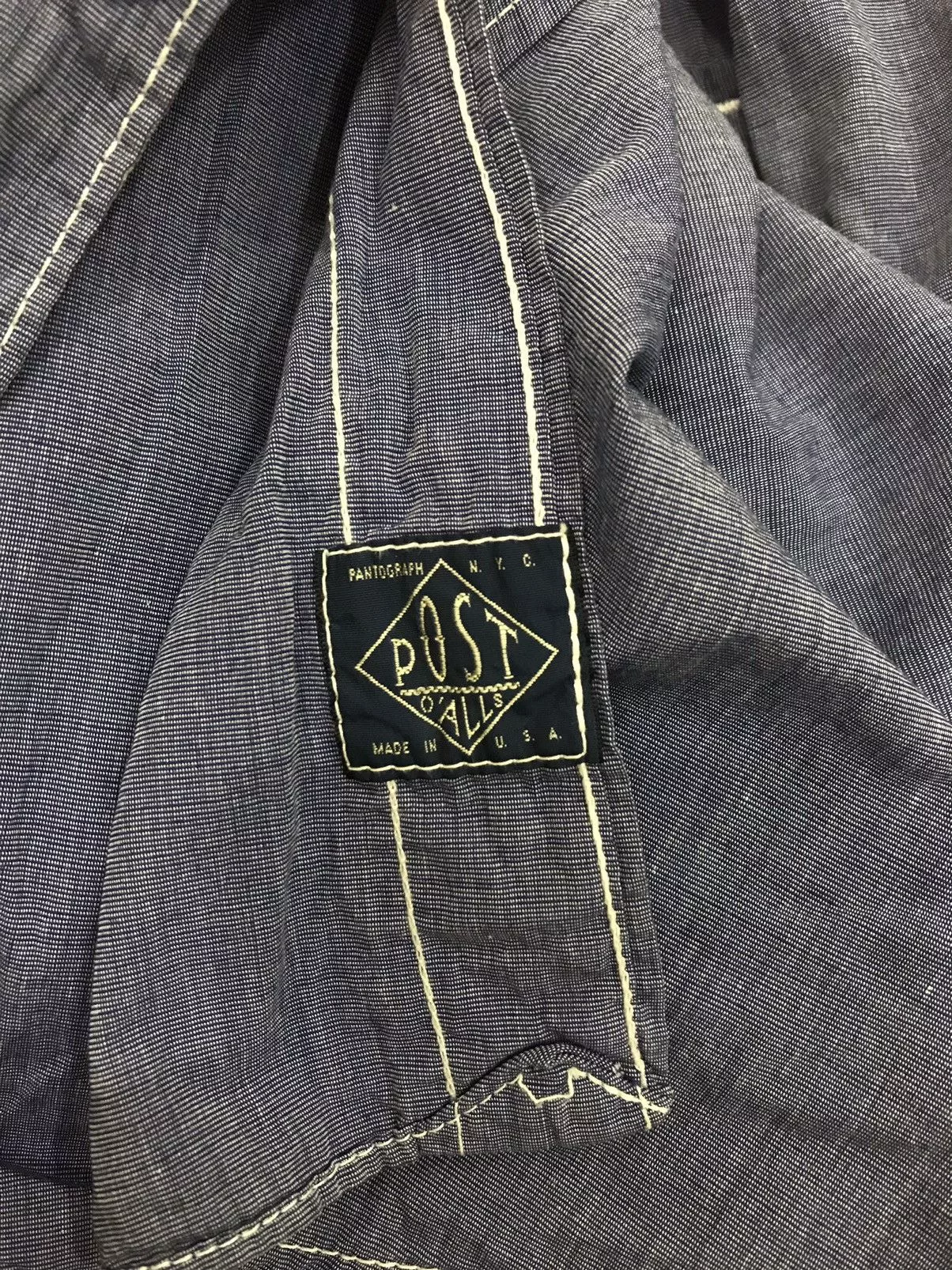 Post Overalls Shirts Button Ups Post Overalls Post Overall Shirt Blue