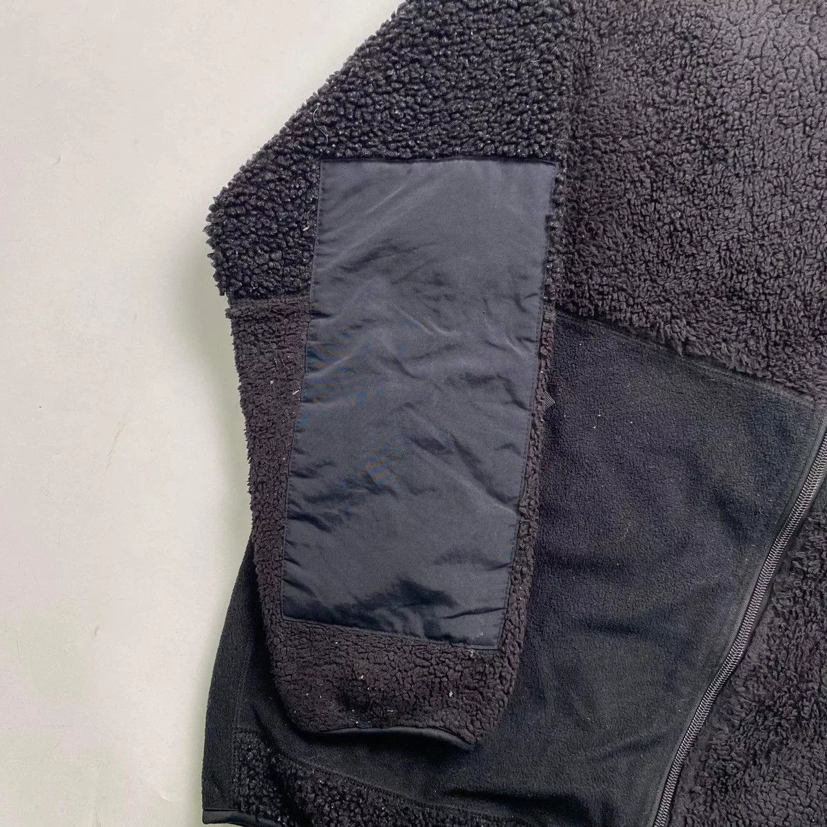 Engineered Garments Sweatshirts Hoodies Engineered Garments × Uniqlo Engineered Garments x Uniqlo Black Patchwork Fleece Tech
