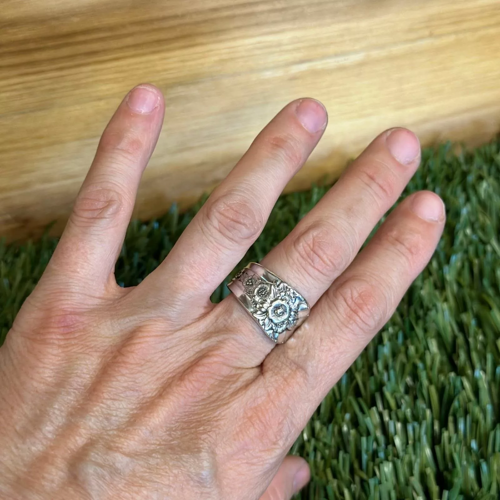 Handmade Rings Handmade Ring size 8.5 Silver