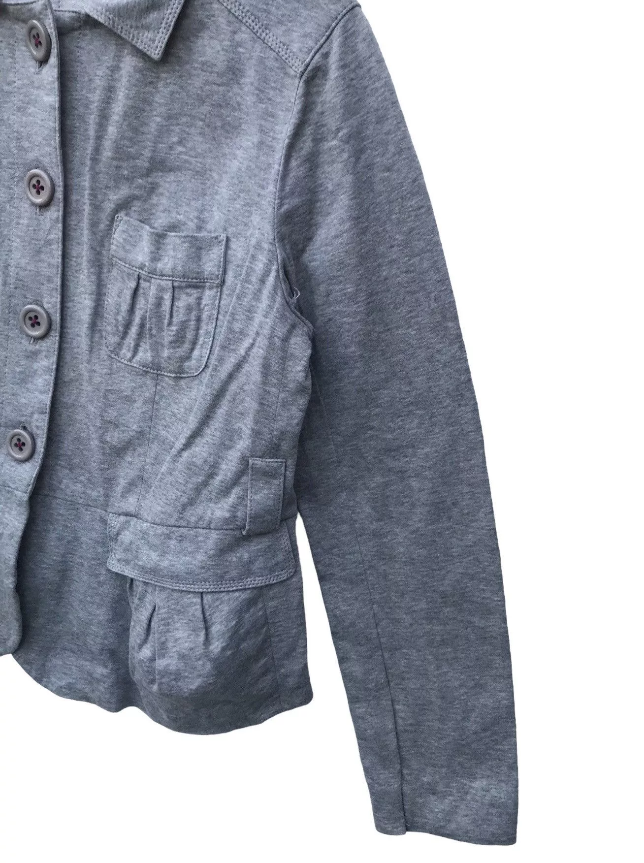 Sonia Rykiel Sweaters Sonia Rykiel Grey Multipocket Coat Gray