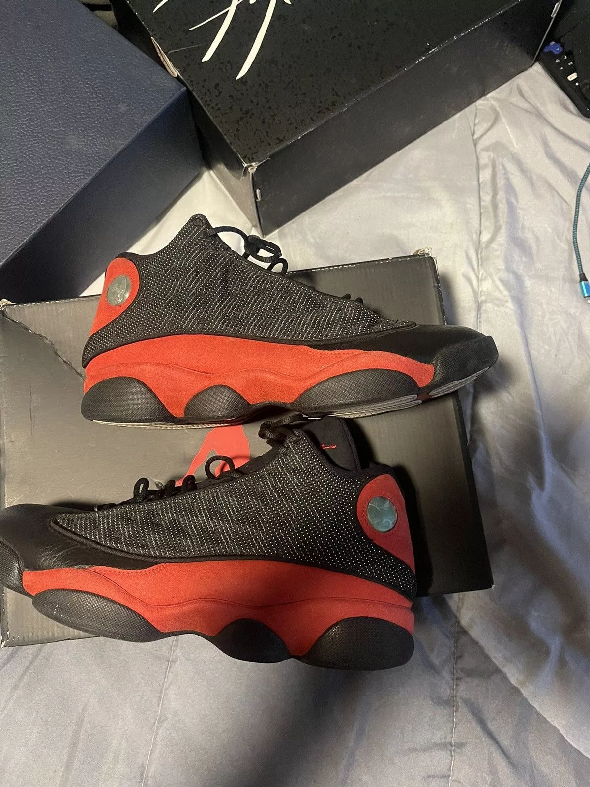 Jordan Brand Hi Top Sneakers Jordan Brand Jordan 13 Bred(2017) Black